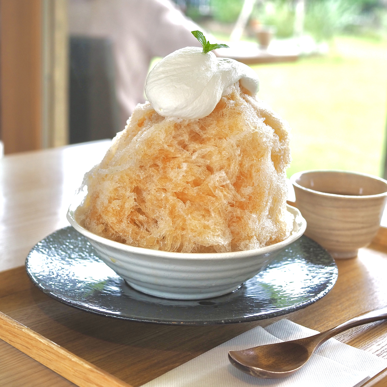 静岡産ほうじ茶のかき氷|キャプテン・プレミアム氷みつ ほうじ茶 静岡産ほうじ茶のかき氷|キャプテン・プレミアム氷みつ ほうじ茶